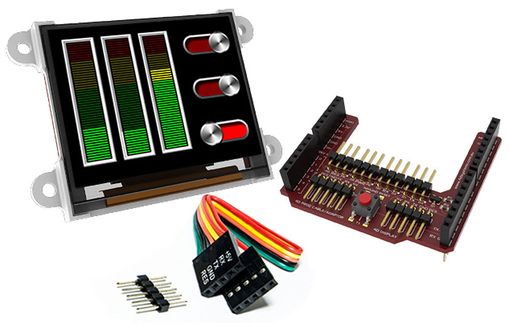 4D Systems 1.7 in Arduino Compatible Display with OLED Display
