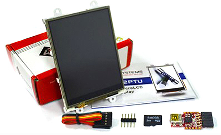 4D Systems SK-32PTU LCD Colour Display Starter Kit Touch Screen, 3.2 in, 240 x 320 pixel