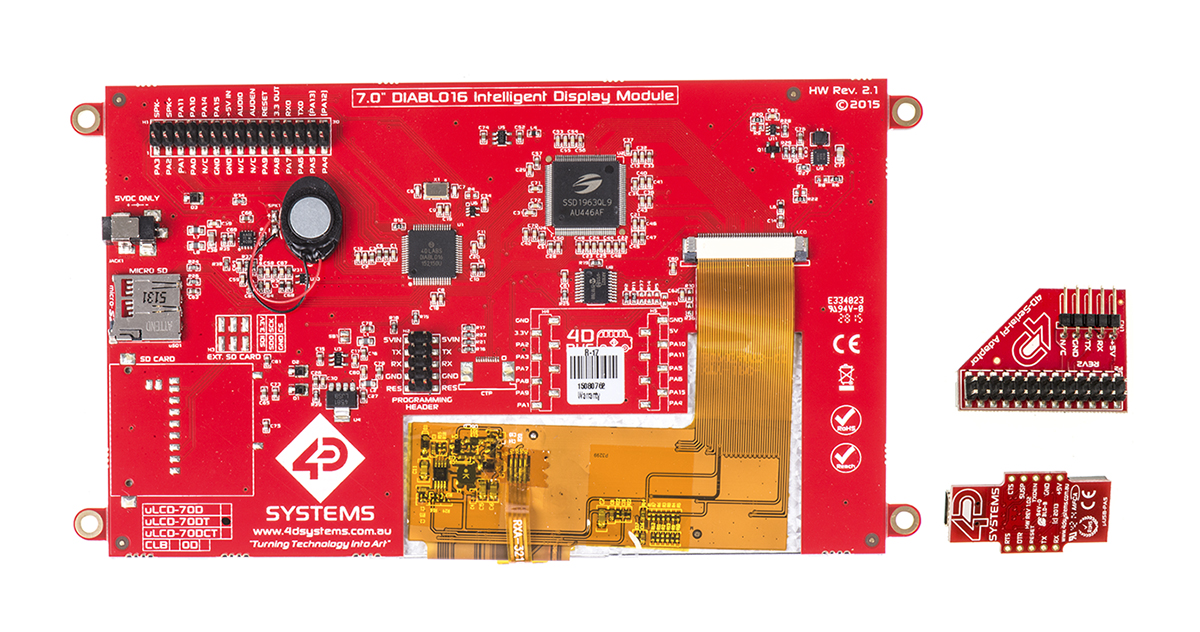sk-70dt-pi 4D Systems with 7 in Resistive Touch Screen