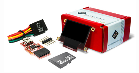 4D Systems 0.96 in Passive matrix White OLED Display Starter Kit 96 x 64 pixel Matrix Serial
