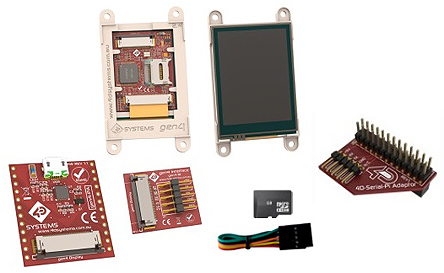 4D Systems Gen4 Picaso with 71.12 mm Resistive Touch Screen