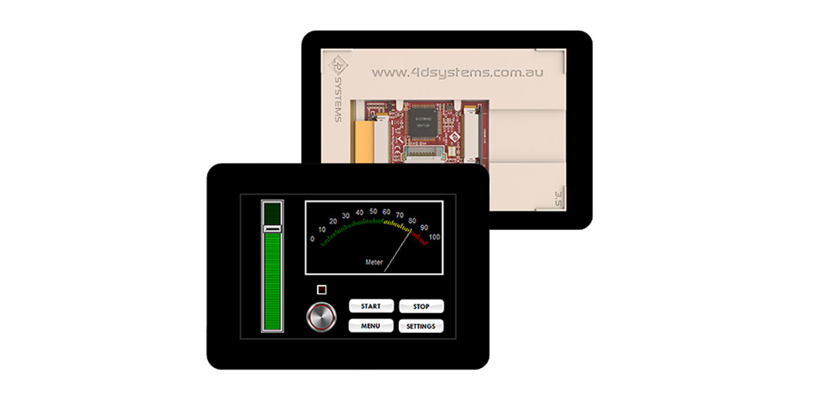 4D Systems gen4 3.5 in Arduino Compatible Display with Resistive Touch Screen