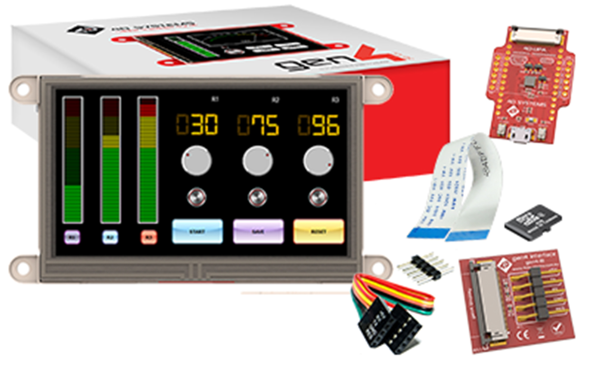 4D Systems SK-gen4-43D Gen4 Diablo16 4.3 in Non-Touch Screen Starter Kit With DIABLO16 for