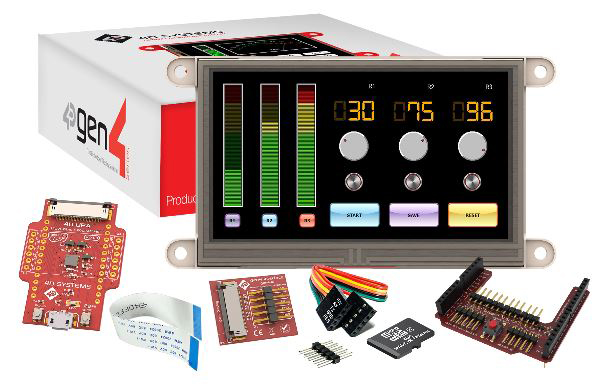 4D Systems gen4 4.3 in Arduino Compatible Display with Resistive Touch Screen