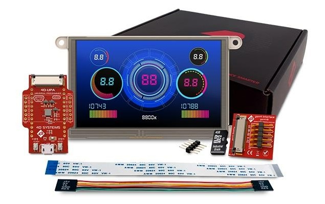4D Systems SK-GEN4-70D-WVA SK-GEN4-70D-WVA 7 in TFT Starter Kit With gen4-uLCD-70D-WVA for gen4-uLCD-70D-WVA