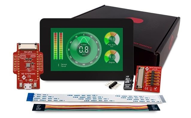 4D Systems SK-GEN4-70DCT-CLB-WVA SK-GEN4-70DCT-CLB-WVA 7 in TFT Starter Kit With gen4-uLCD-70DCT-CLB-WVA for