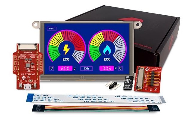 4D Systems SK-GEN4-70DT-WVA SK-GEN4-70DT-WVA 7 in TFT Starter Kit With gen4-uLCD-70DT-WVA for gen4-uLCD-70DT-WVA