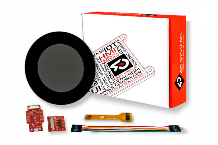 4D Systems SK-pixxiLCD-13P2-CTP-CLB pixxiLCD-13 1.3 in TFT Starter Kit With pixxiLCD-13P2, pixxiLCD-13P2-CTP-CLB for