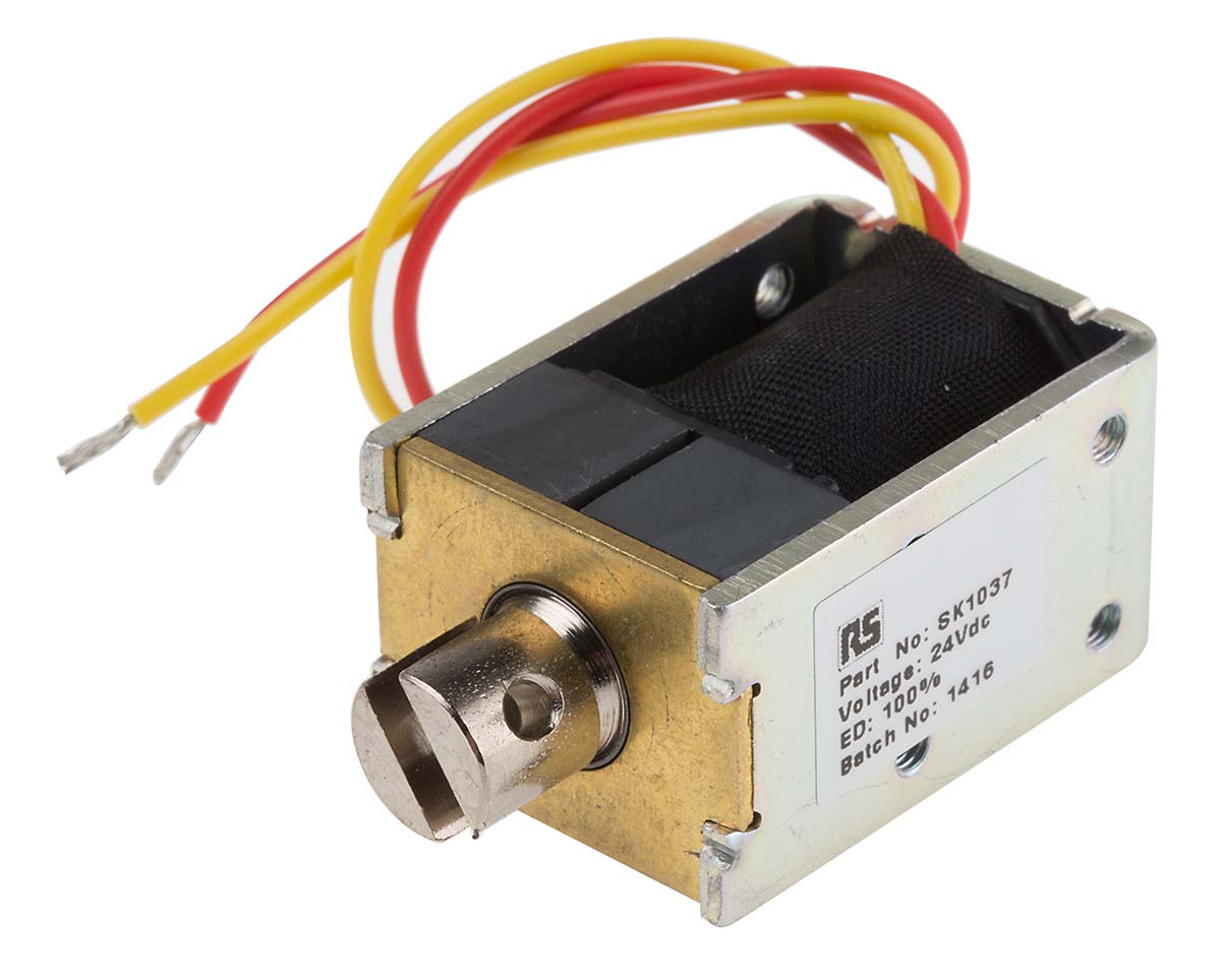 Solentec Limited SK 1037 Linear Solenoid, 24V dc 37 mm 26mm 26 mm