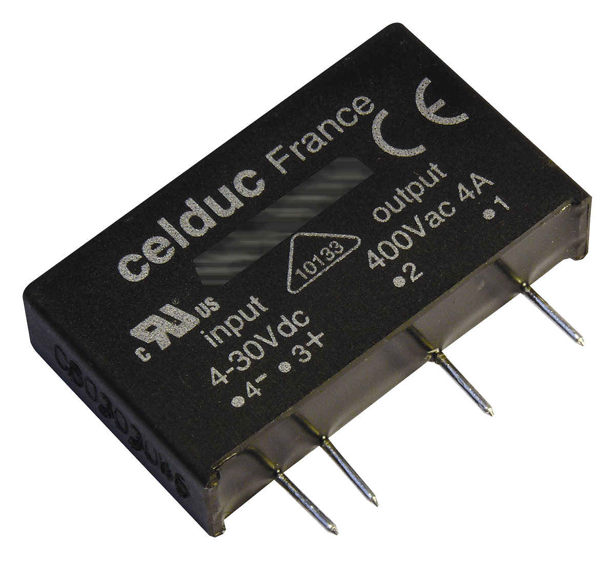 Celduc Solid State Relay, 5 A Load, Through Hole Mount, 460 V ac Load, 10V Control