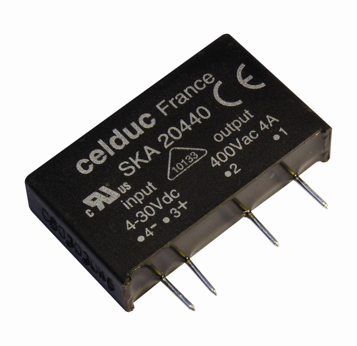 Celduc SK Series Solid State Relay, 4 A Load, PCB Mount, 460 V ac Load, 30V dc Control