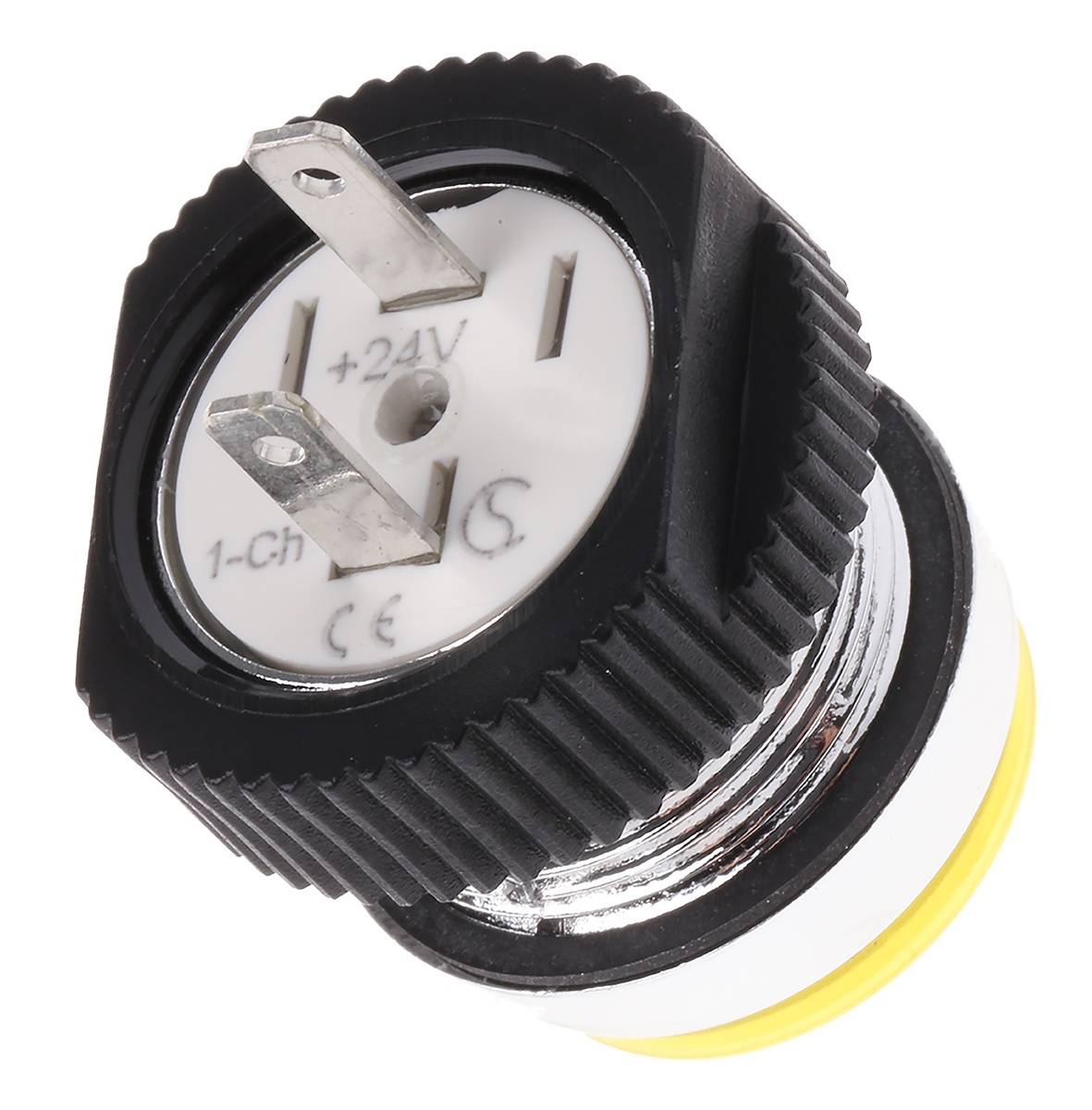 skcd-16114 Signal Construct SKCD Series, Yellow Panel Mount Indicator, Tab Termination 28V, IP67, 16 mm