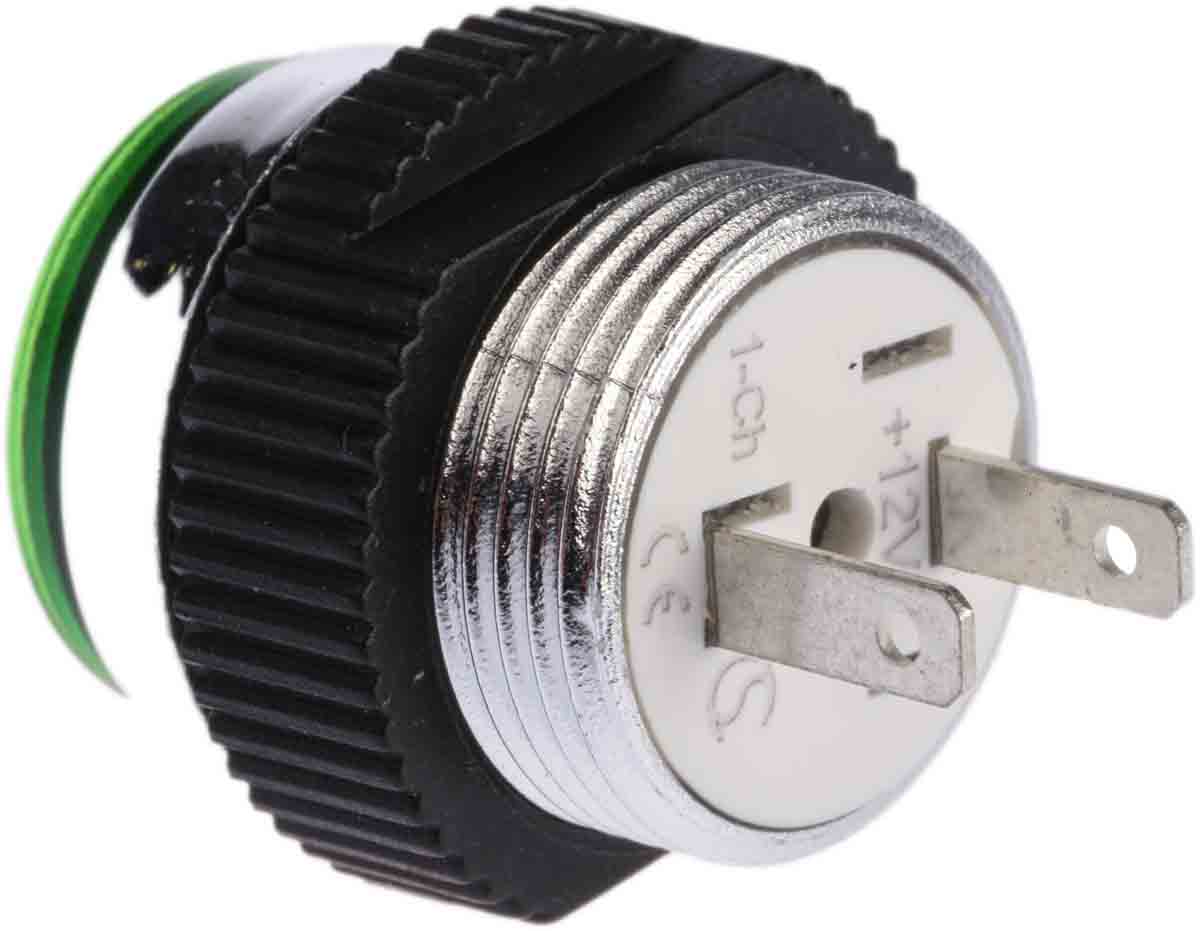 skcd-16712 Signal Construct SKCD Series, Green Panel Mount Indicator, Tab Termination 14V, IP67, 16 mm