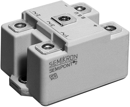 Semikron Danfoss Bridge Rectifier Module, 1200 V 1.15 kA, 5-Pin Single