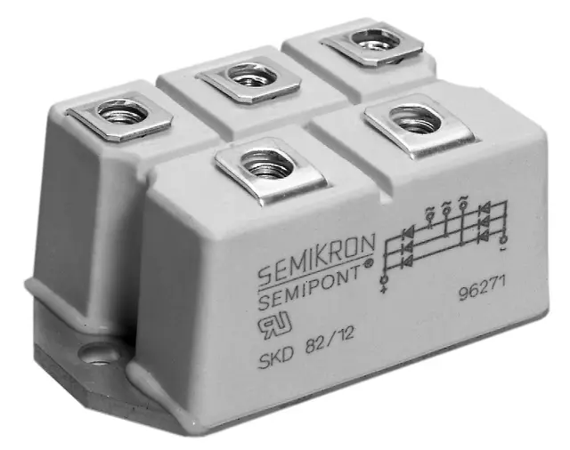 Semikron Bridge Rectifier, 1200 V 425 A, 5-Pin Bridge