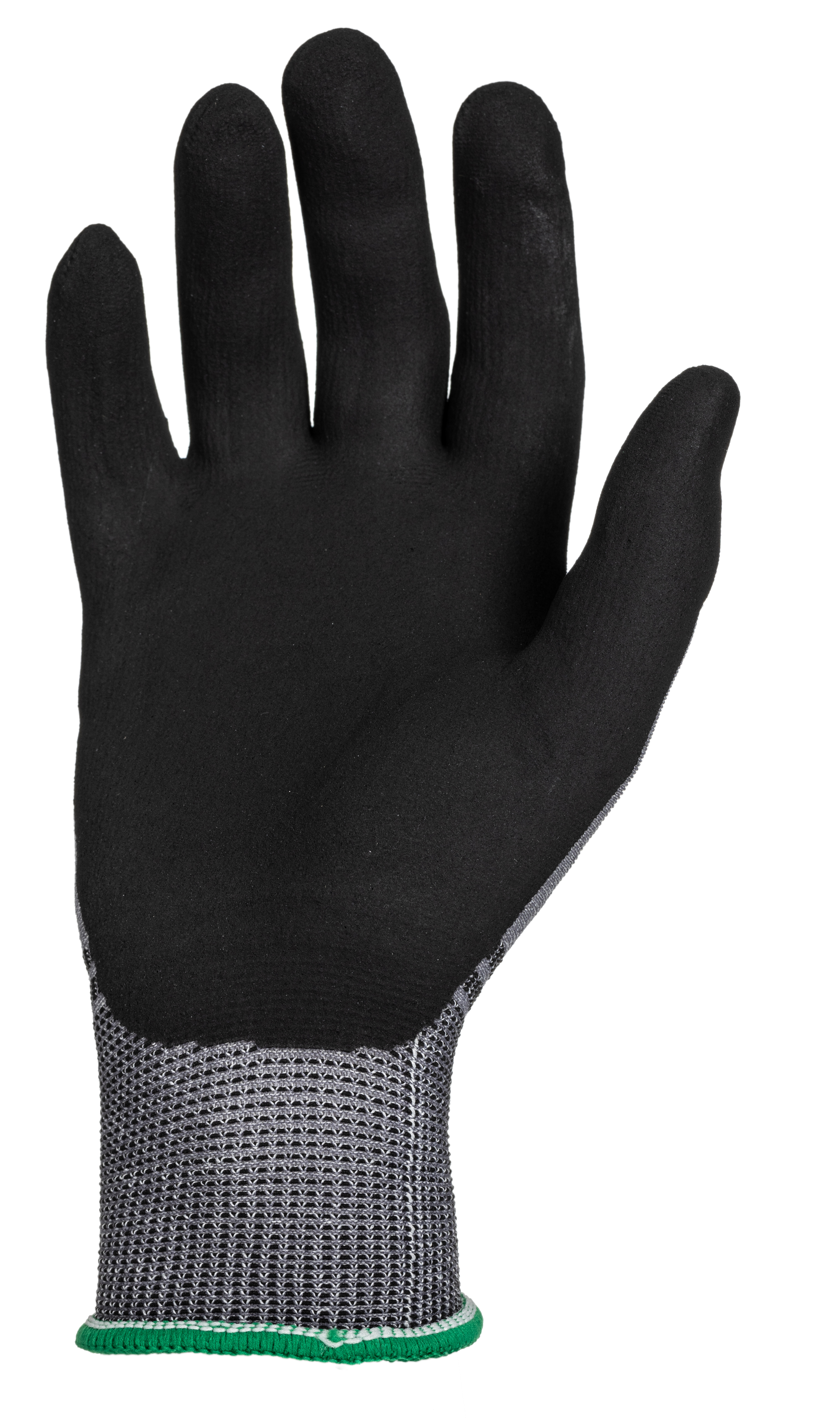 skg00022f Skytec ARIA 360 Black, Grey Foam Nitrile, Nylon Work Gloves, Size 8, Nitrile Coating