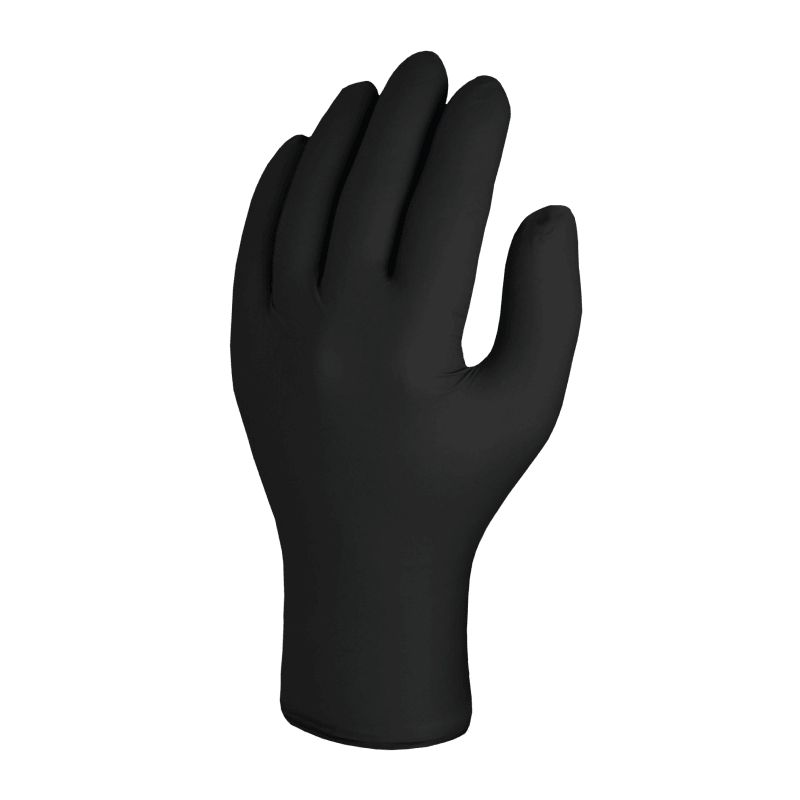 Skytec TX524 Black Nitrile Disposable Gloves, Size M, 100 per Pack
