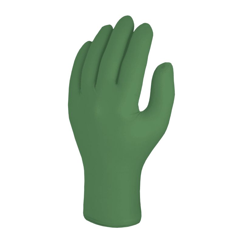 Skytec TX4524 Green Nitrile Disposable Gloves, Size XS, 100 per Pack