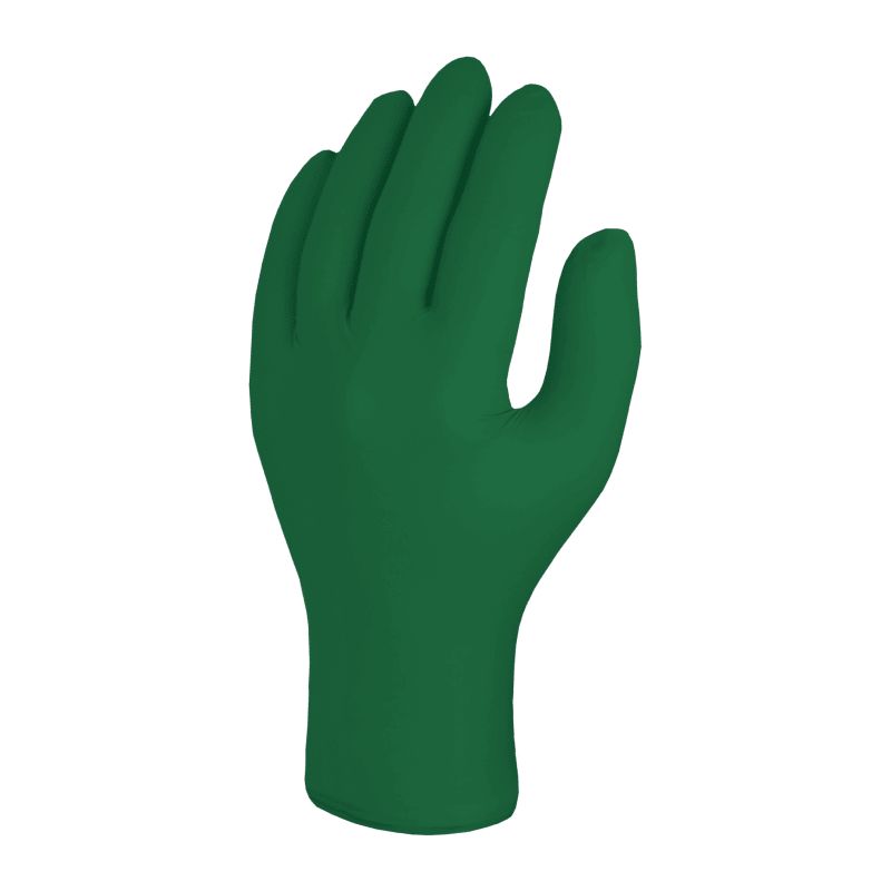 Skytec TX4525 Green Nitrile Disposable Gloves, Size 2XL, 100 per Pack