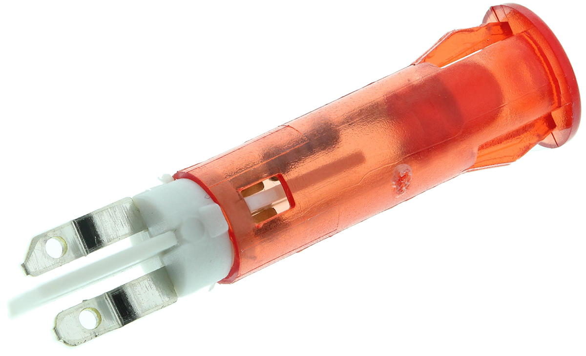 skgd05004 Signal Construct SKGD Series, Red Panel Mount Indicator, Solder Tab Termination 28V, IP67, 5 mm