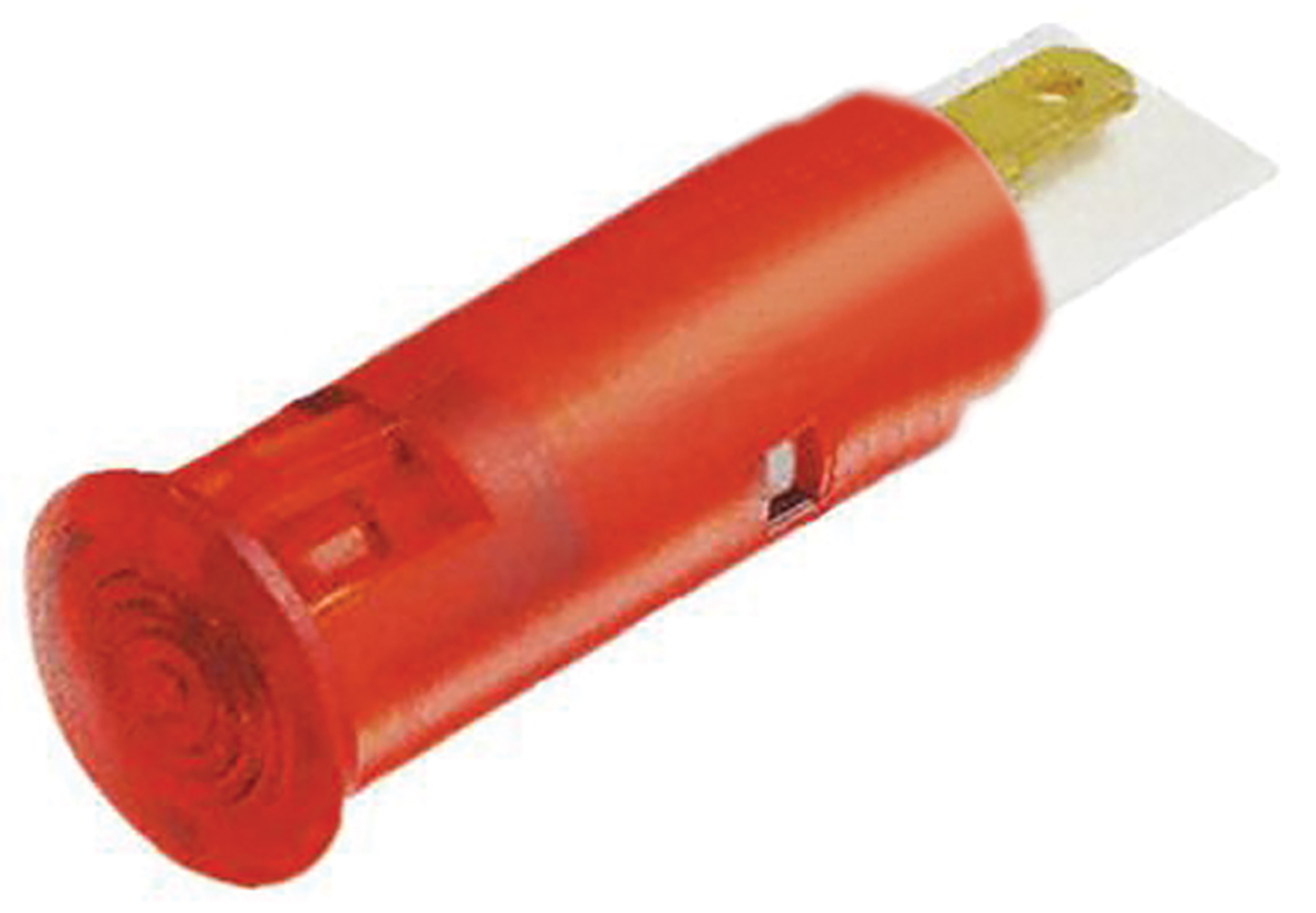 Signal Construct SKGD Series, Red Panel Mount Indicator, Solder Tab Termination 14V, IP67, 6 mm
