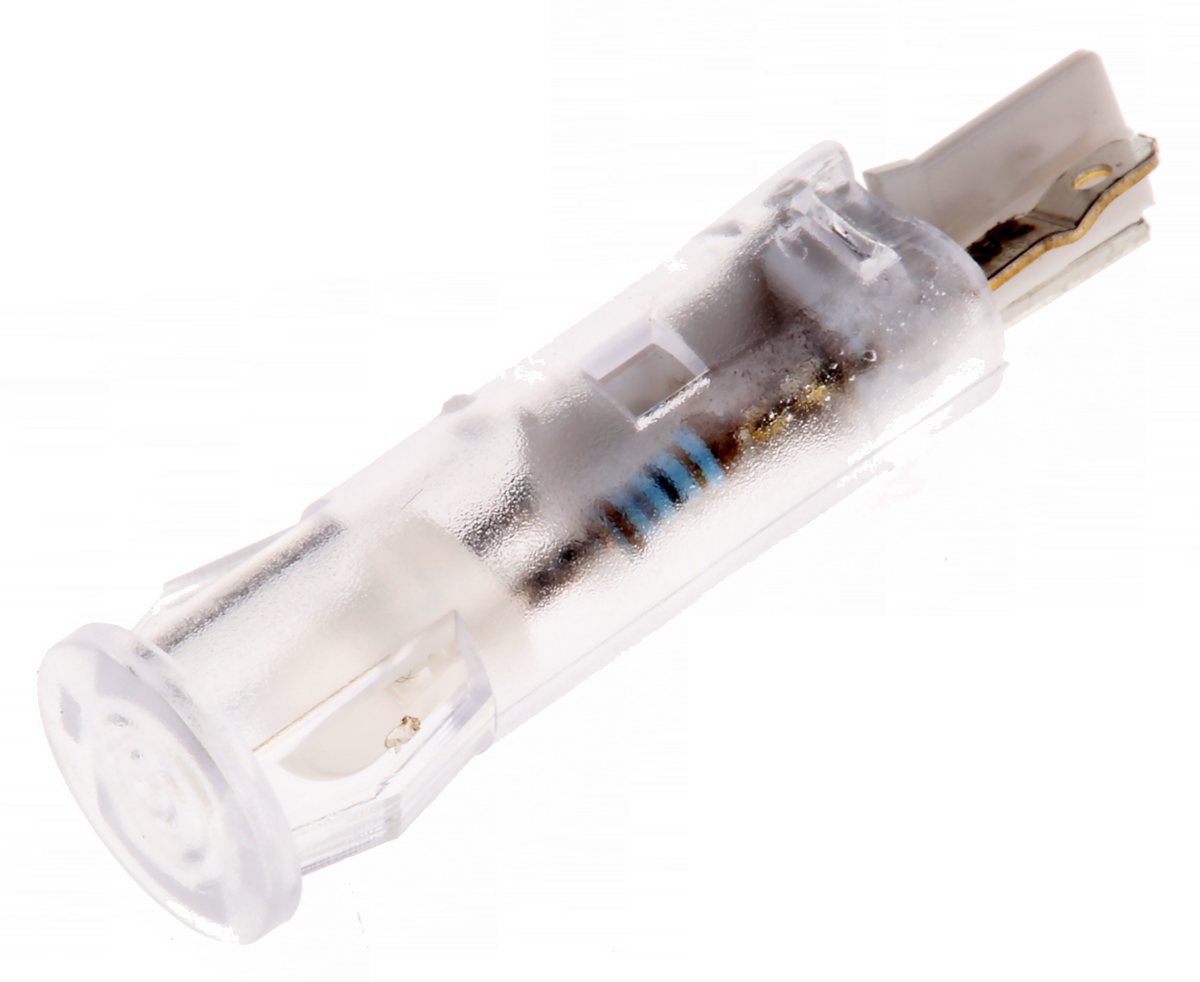 Signal Construct Red Indicator, 24V, 28 V, Solder Tab Termination