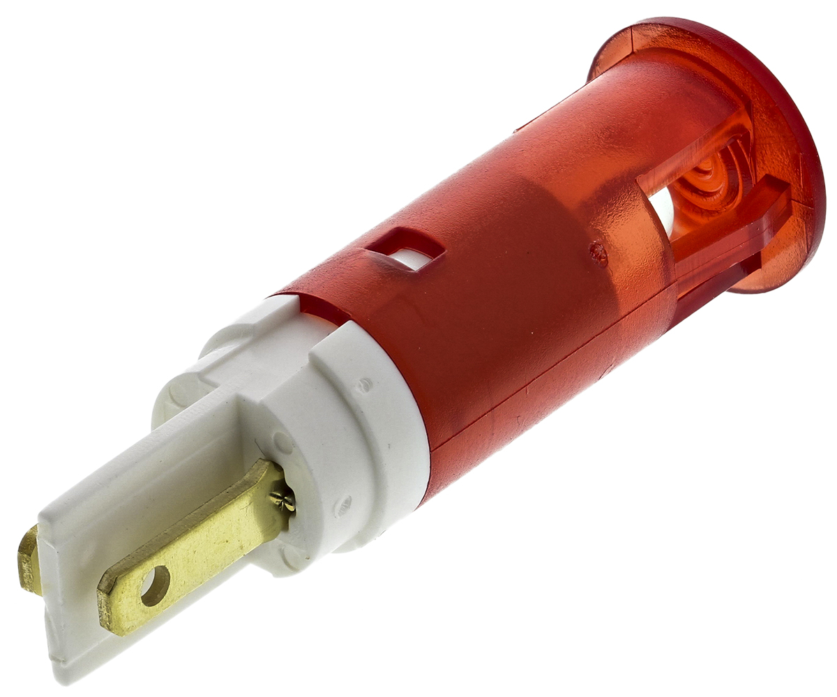 skgh10022 Signal Construct SKGH Series, Red Panel Mount Indicator, Tab Termination 14V, IP67, 10 mm