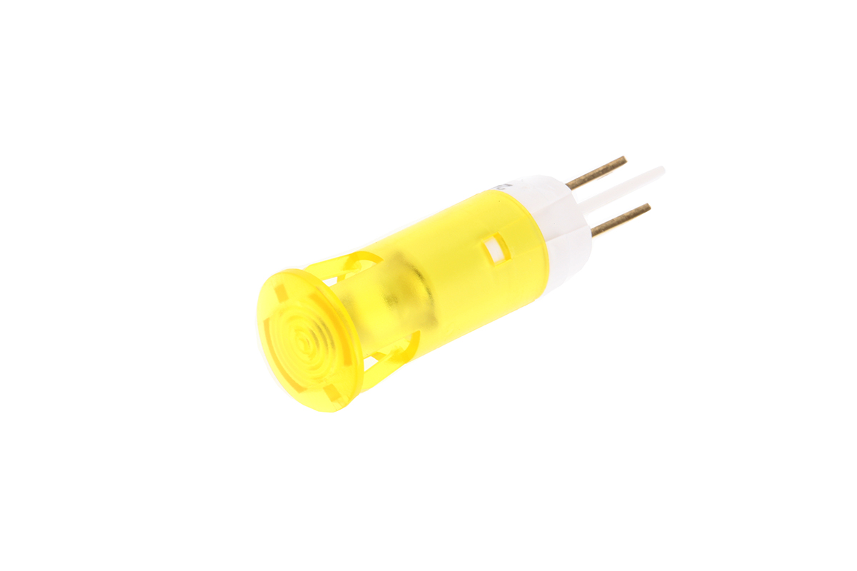 Signal Construct Yellow Panel Mount Indicator, 24V, 28 V Panel Mount