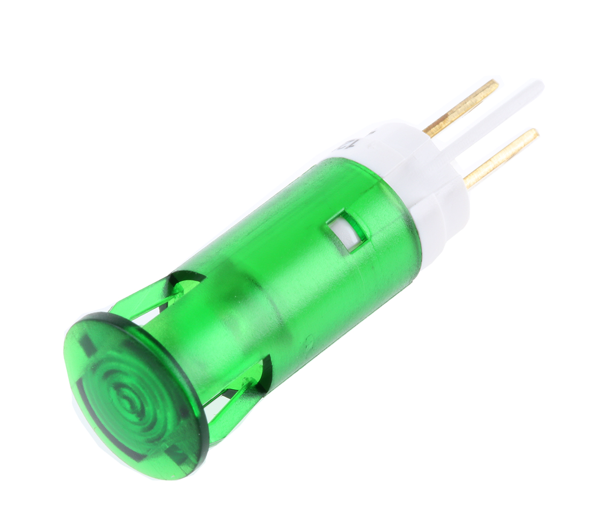 Signal Construct SKGH Series, Green Panel Mount Indicator, Tab Termination 14V, IP67, 10 mm