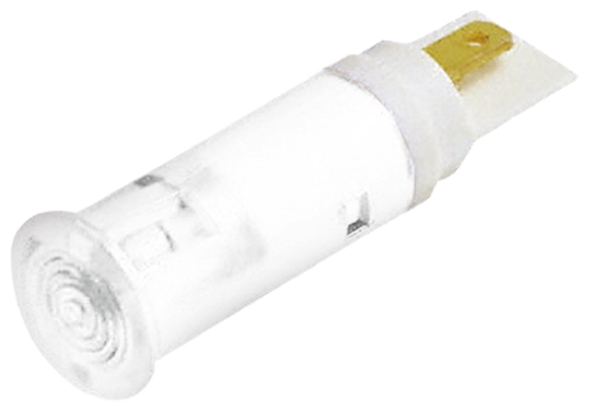 Signal Construct White Indicator, 24V, 28 V, Solder Tab Termination