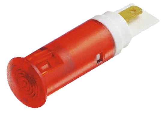 Signal Construct SKGU Series, Red Panel Mount Indicator, Tab Termination, IP67, 10 mm