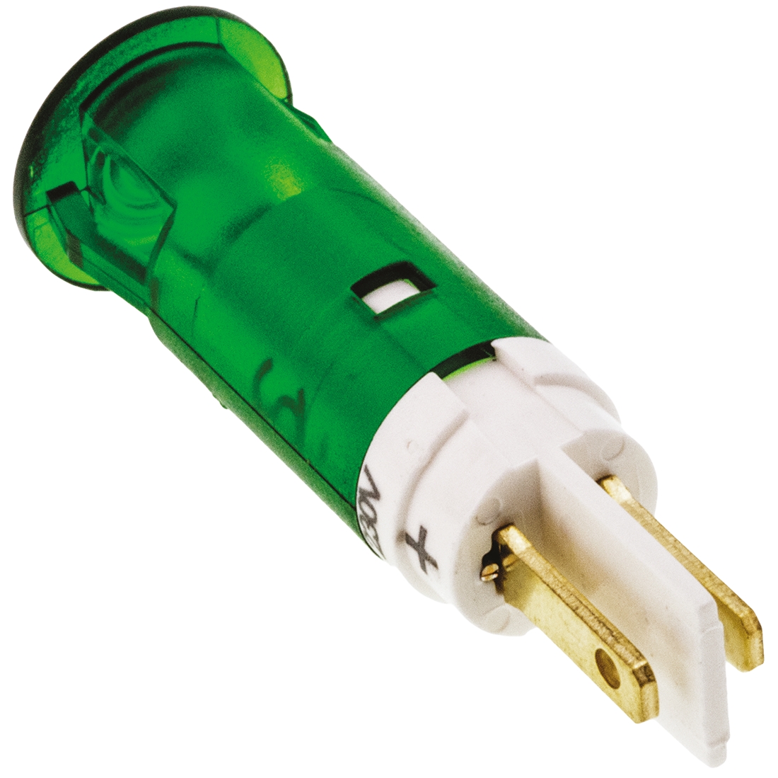 skgu10728 Signal Construct SKGU Series, Green Panel Mount Indicator, Tab Termination, IP67, 10 mm