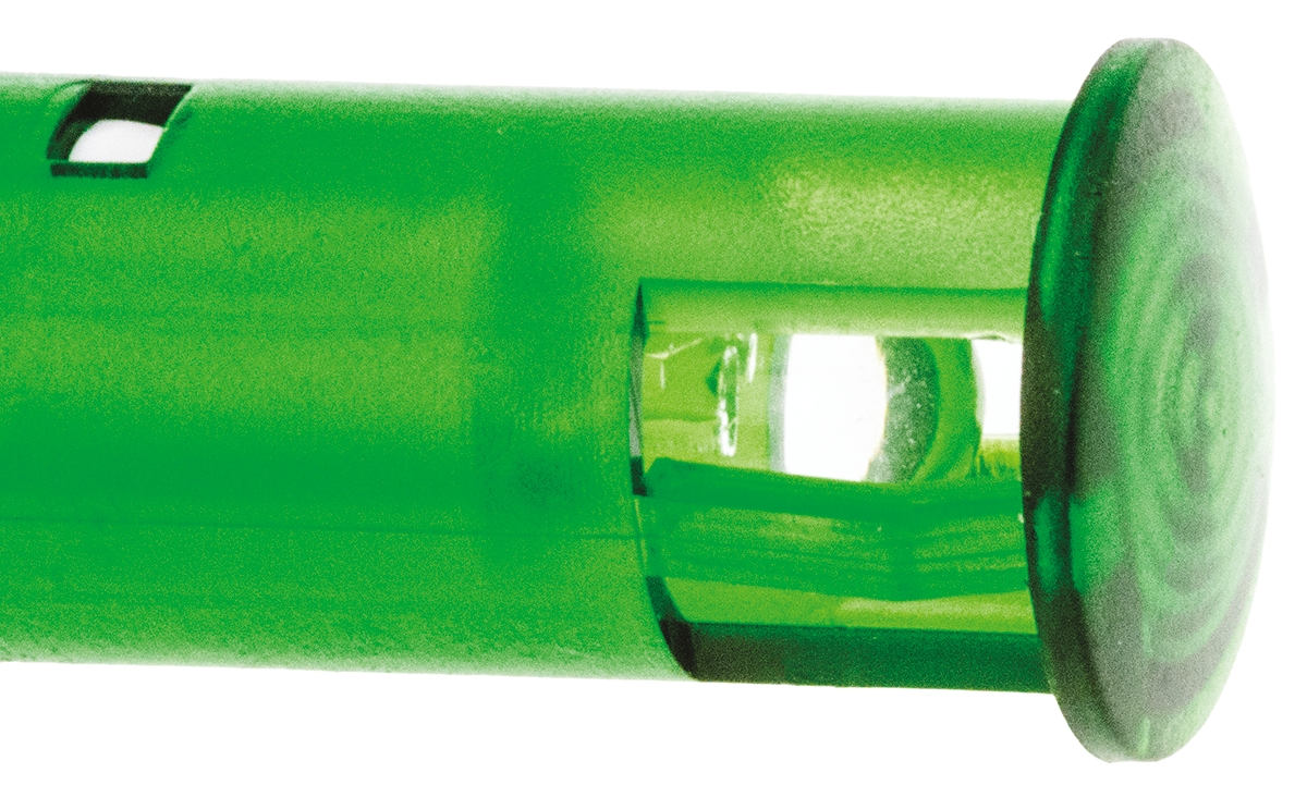 skgu10728 Signal Construct SKGU Series, Green Panel Mount Indicator, Tab Termination, IP67, 10 mm