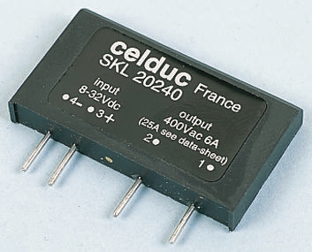 Celduc S/MOD/SKL20240 Series Solid State Relay, 25 A Load, PCB Mount, 400 V Load, 32V Control