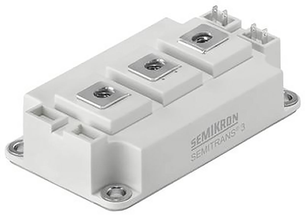 Semikron Danfoss SKM400GB125D, Type N-Channel IGBT Module, 400 A 1200 V, 7-Pin SEMITRANS, Screw