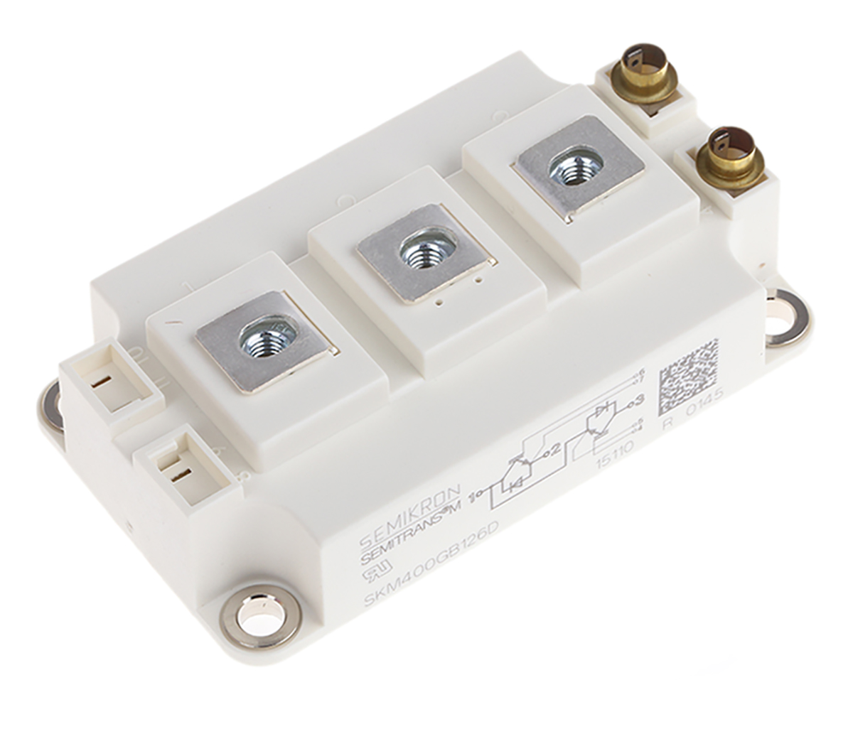 Semikron Danfoss SKM400GB126D, Type N-Channel IGBT Module, 470 A 1200 V, 7-Pin SEMITRANS, Panel