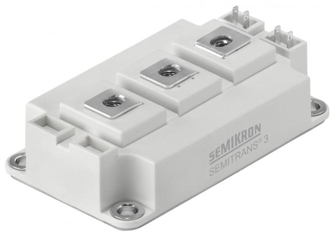 Semikron Danfoss SKM400GB12T4, Type N-Channel IGBT Module, 616 A 0.9 V, 7-Pin SEMITRANS3, Surface