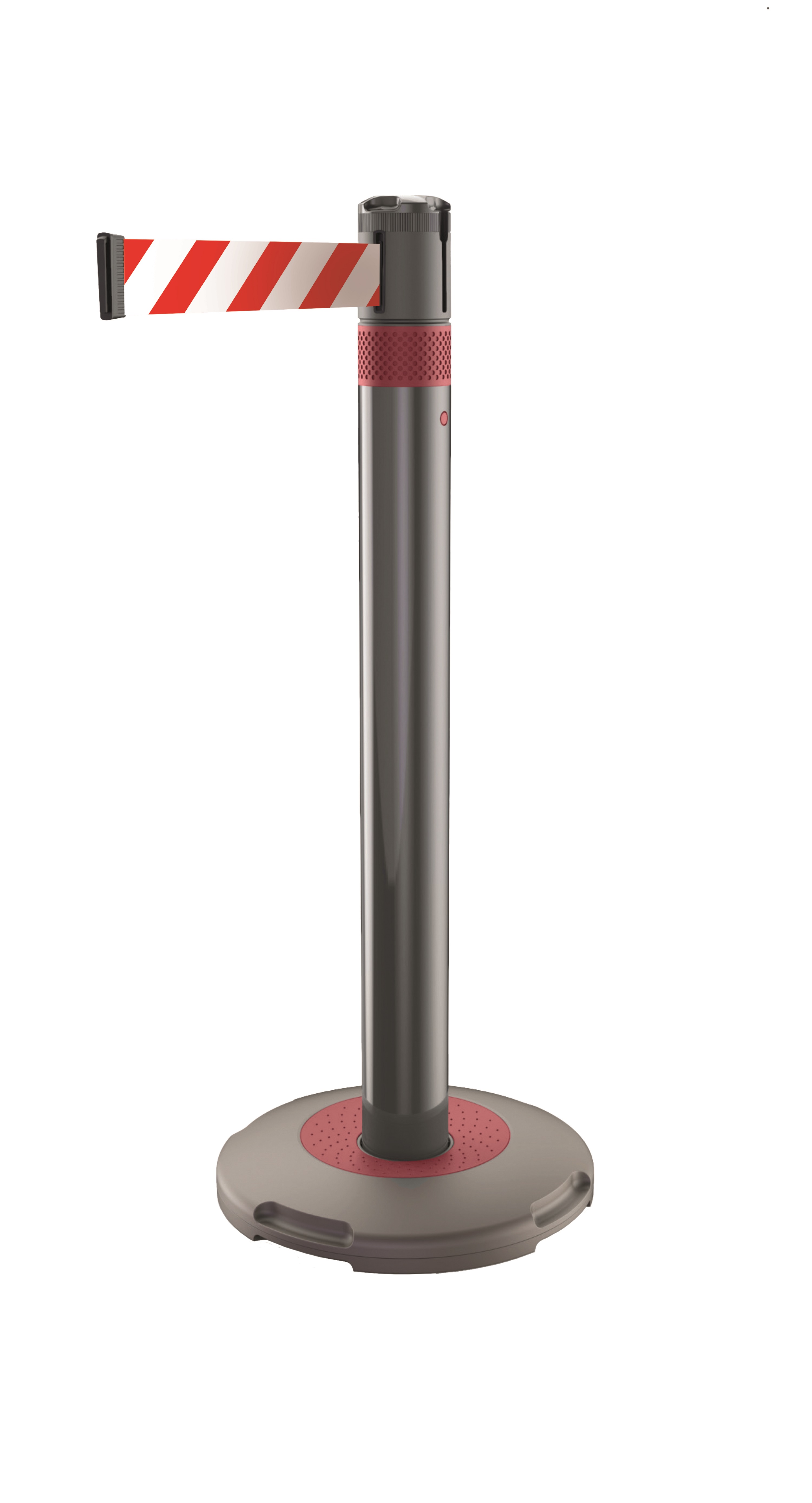 Skipper Red Safety Barrier, Red, White Tape, 3 m