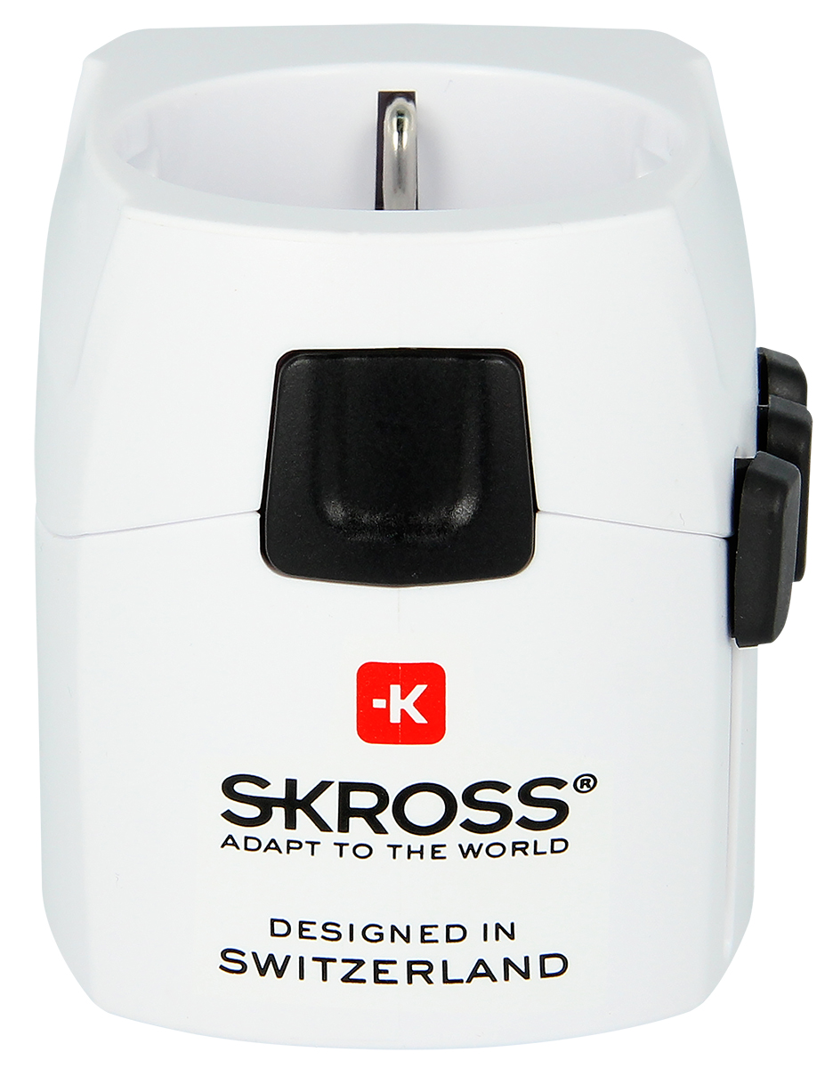 SKROSS Travel Adapter Europe China, United States of America, UK, Australia, 6.3A