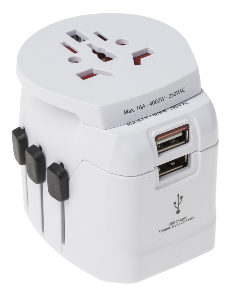 SKROSS Travel Adapter Europe Australia, UK, China, USA, 6.3A