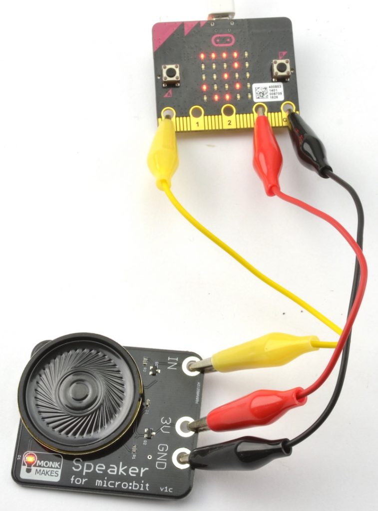 sku00060 Monk Makes SKU00060 BBC Micro:bit Add-on Speaker Kit for Micro bit