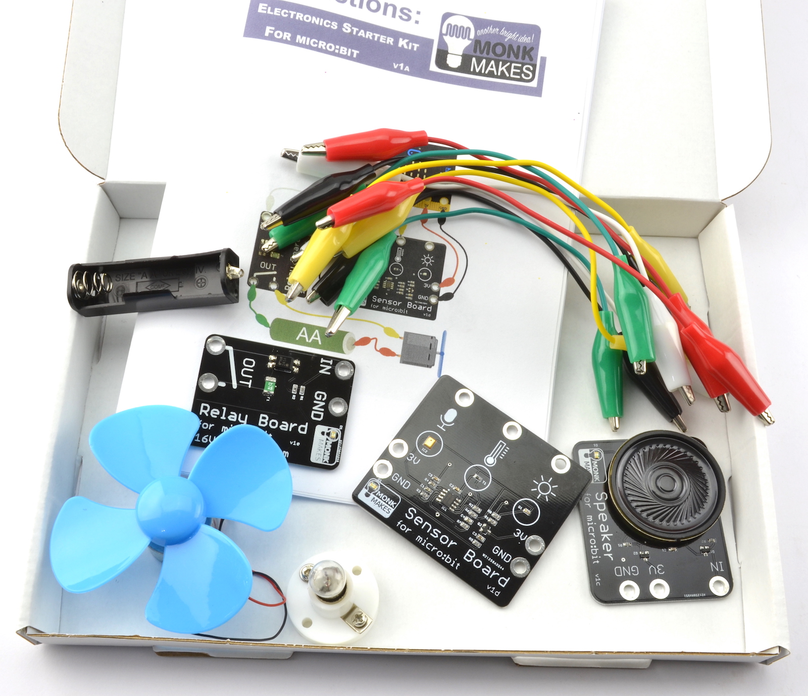 Monk Makes SKU00063 BBC Micro:bit Add-on Starter Kit for Micro bit