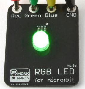 Monk Makes SKU00064 BBC Micro:bit Add-on RGB LED for Micro bit