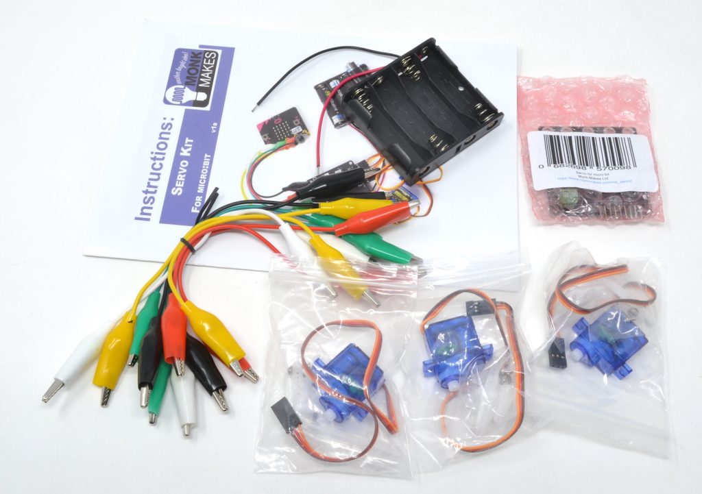 Monk Makes SKU00075 BBC Micro:bit Add-on Servo Kit for Micro bit
