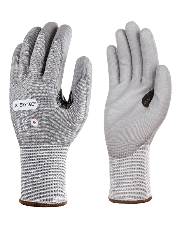 Skytec Skytec SS6 Grey Nylon Glove, Size 11, Polyurethane Coating