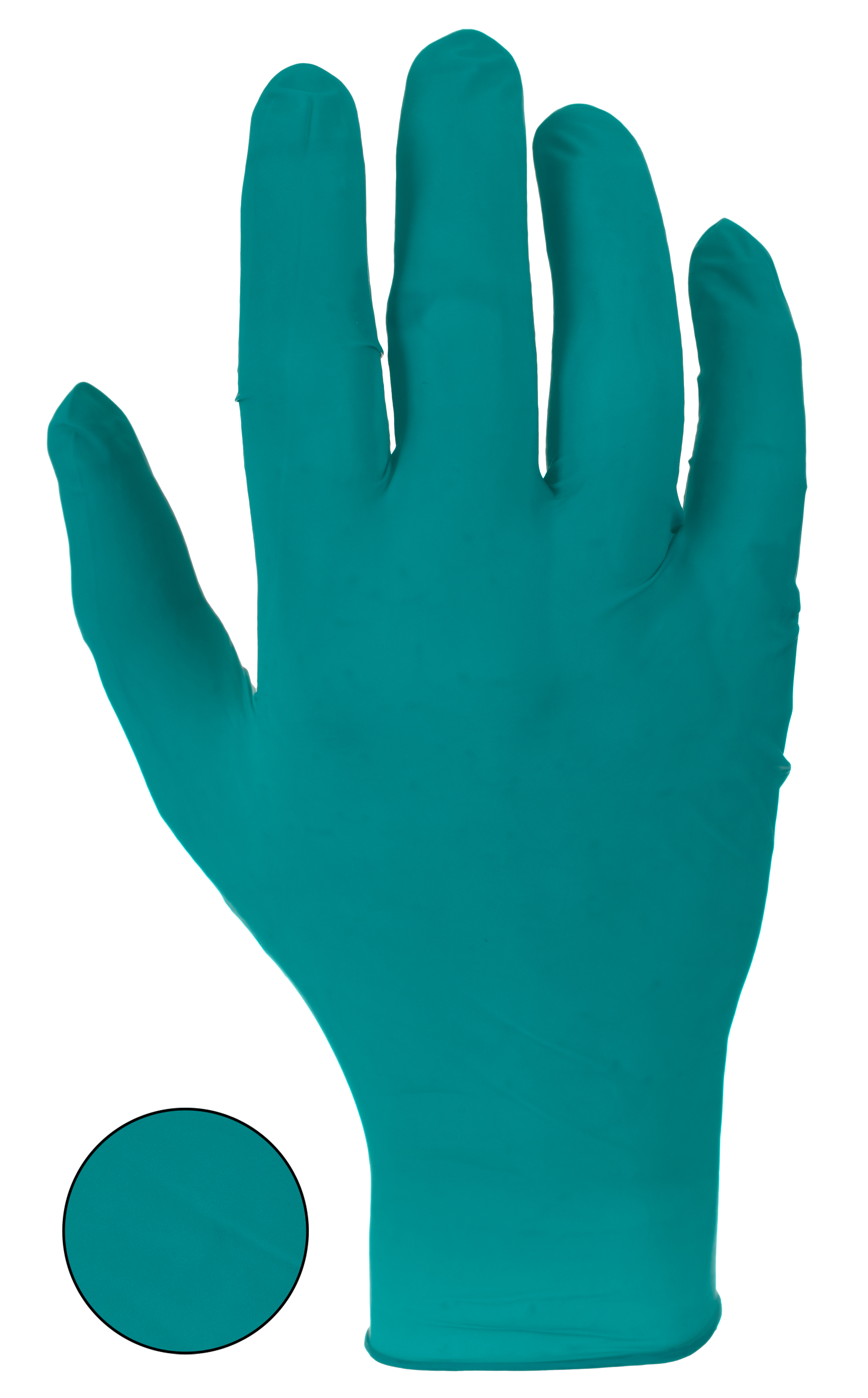 skyteal Skytec TEAL Green Nitrile Disposable Gloves, Size M, 100 per Pack