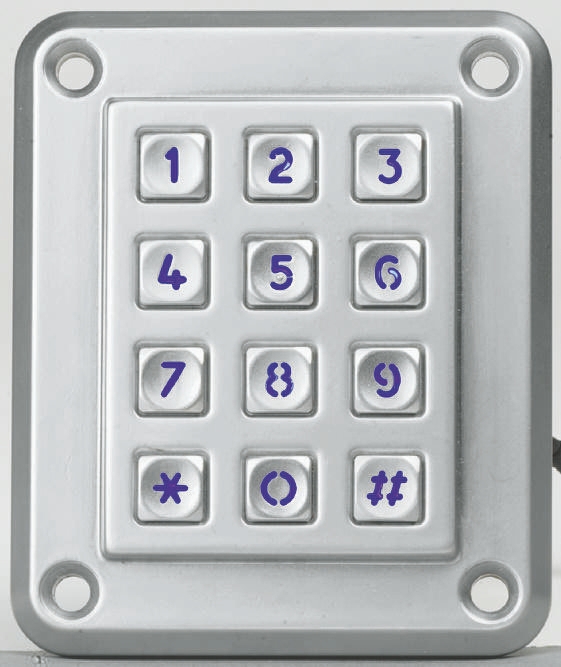 EOZ IP67 12 Key Illuminated ABS Keypad