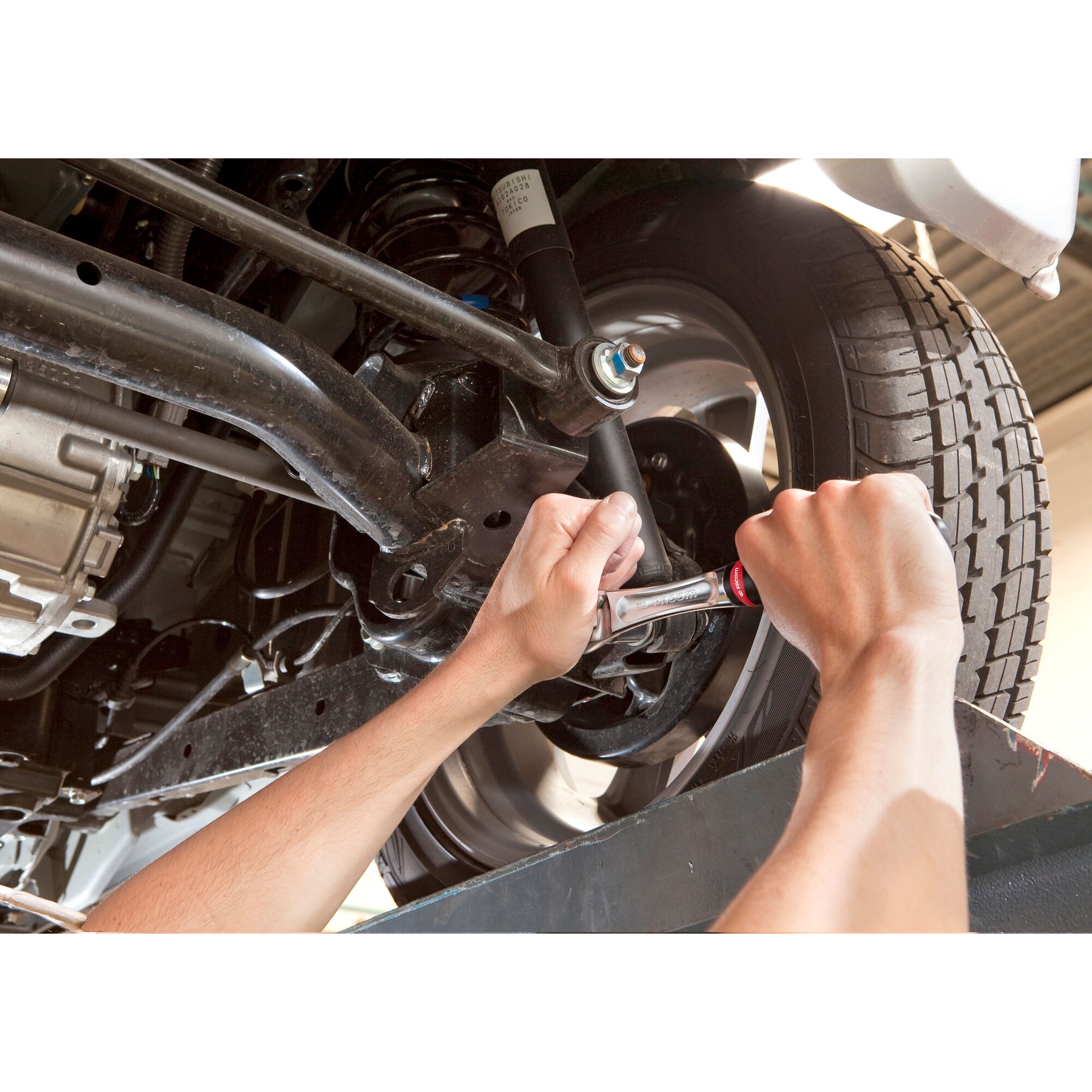 sl161 Facom SL.161 1/2 in Ratchet with Ergonomic, Comfort Grip Handle, 262mm Overall