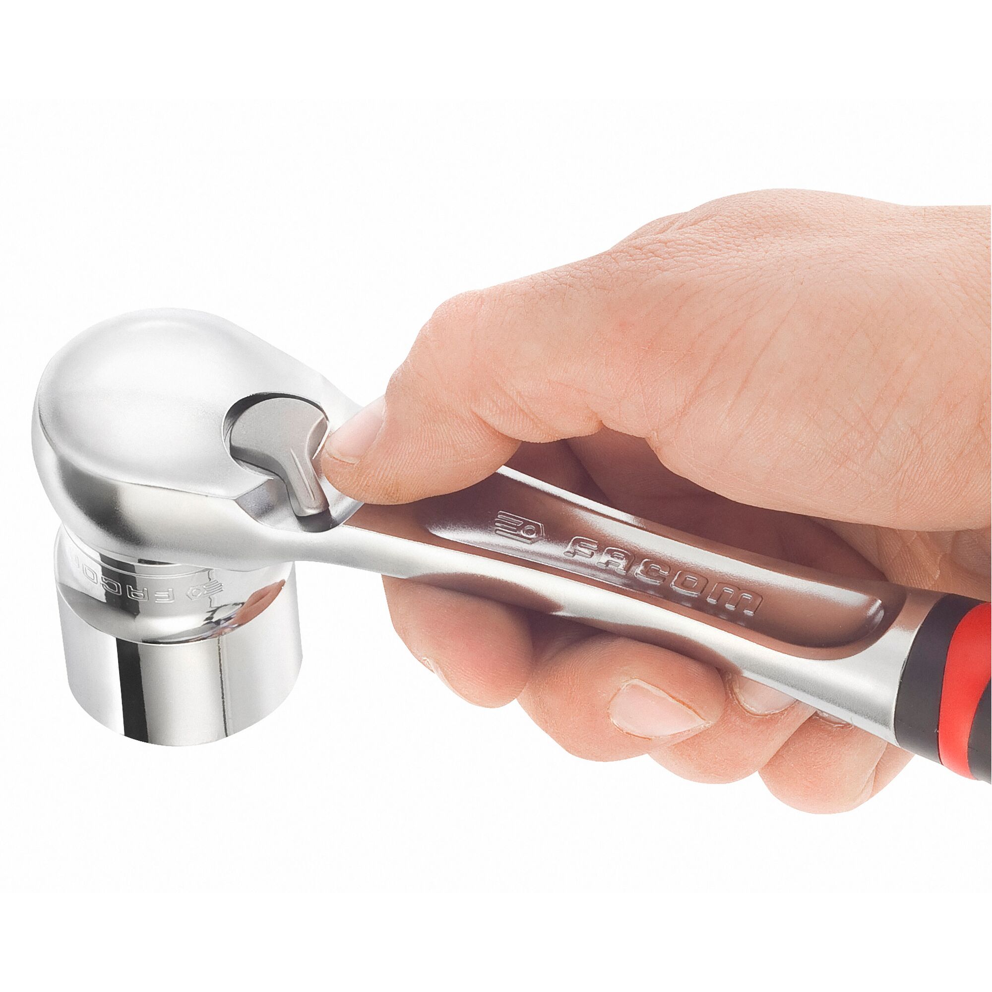 sl161 Facom SL.161 1/2 in Ratchet with Ergonomic, Comfort Grip Handle, 262mm Overall