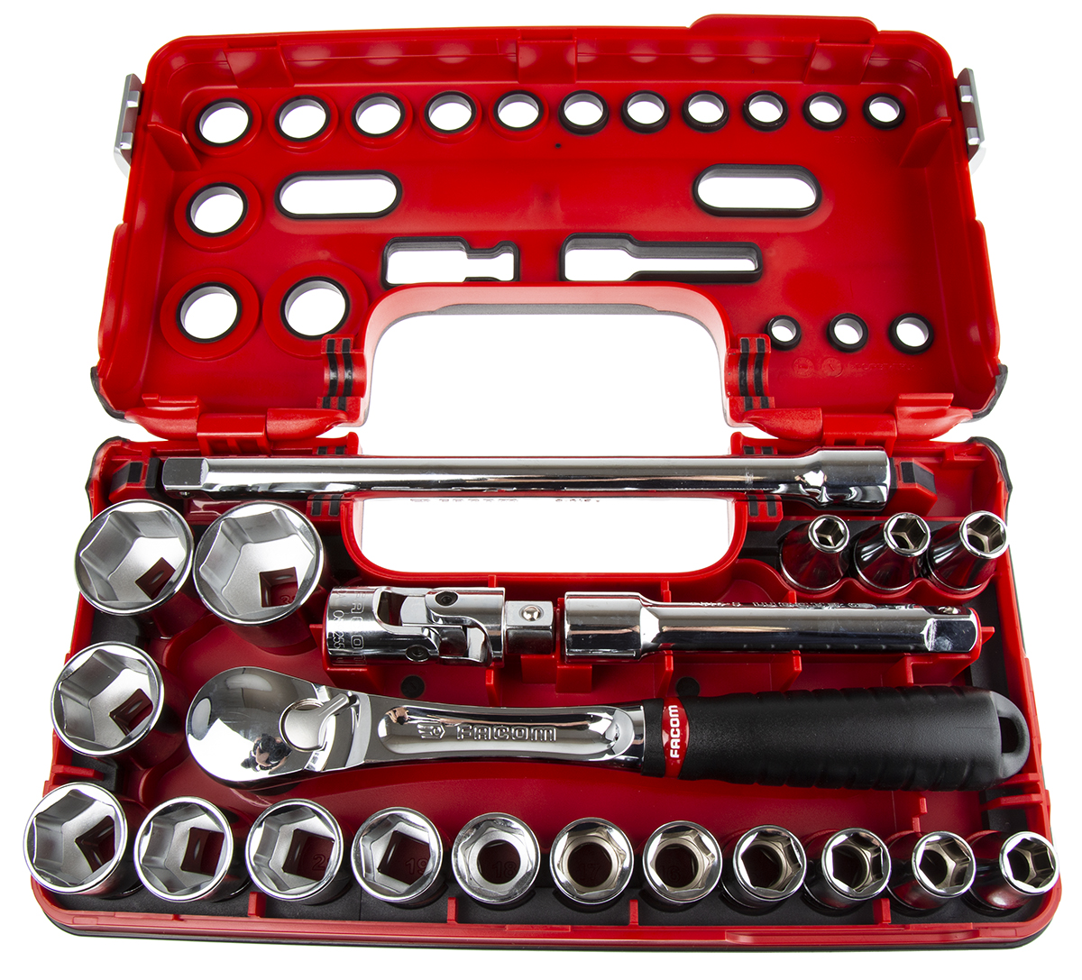 sldbox1pb Facom 21-Piece 1/2 in Standard Socket Set